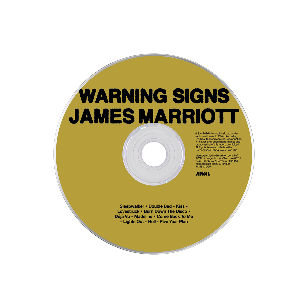 Warning Signs | Signed Standard CD